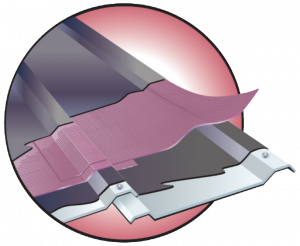 second asphalt layer over membrane